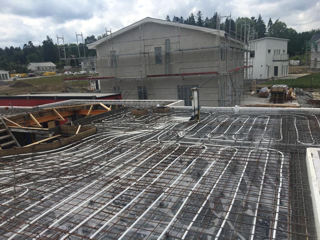 Fasad och uteområde foto