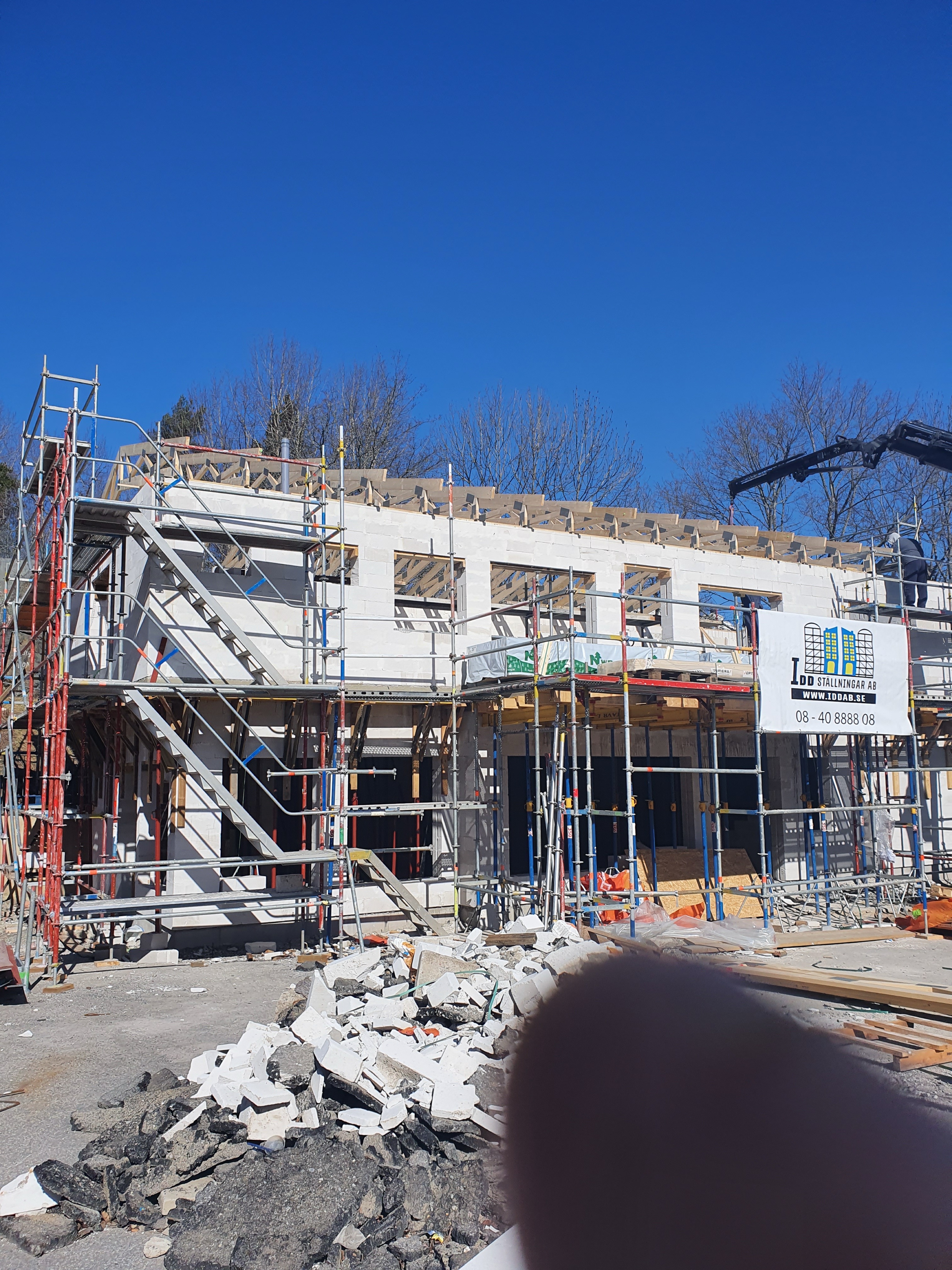 Fasad och uteområde foto